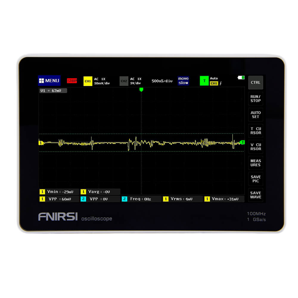 Купить цифровой планшетный осциллограф FNIRSI 1013D (2 канала, 100 МГц в  Челябинске за 17990 ₽ | Izmermag.ru